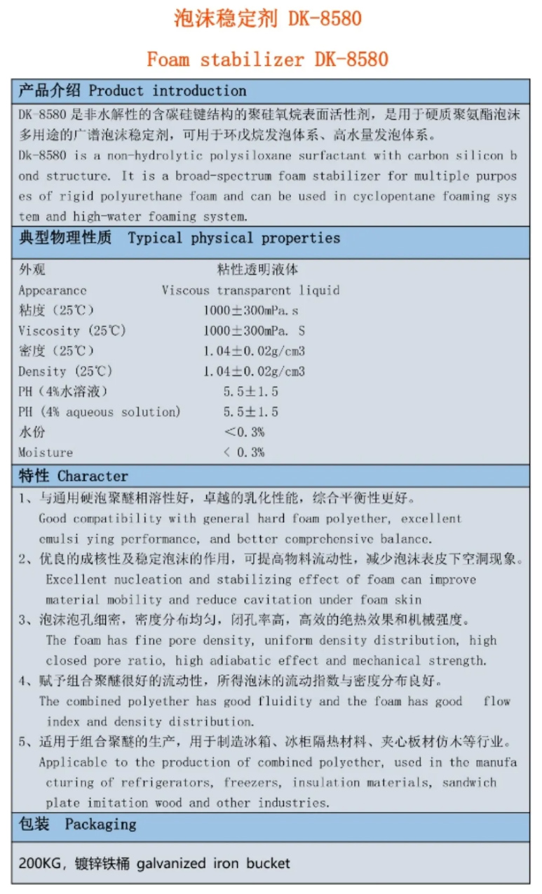 泡沫穩定劑 DK-8580